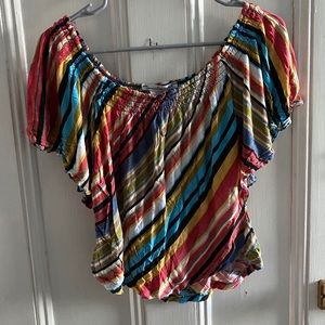 Striped Flowy Top